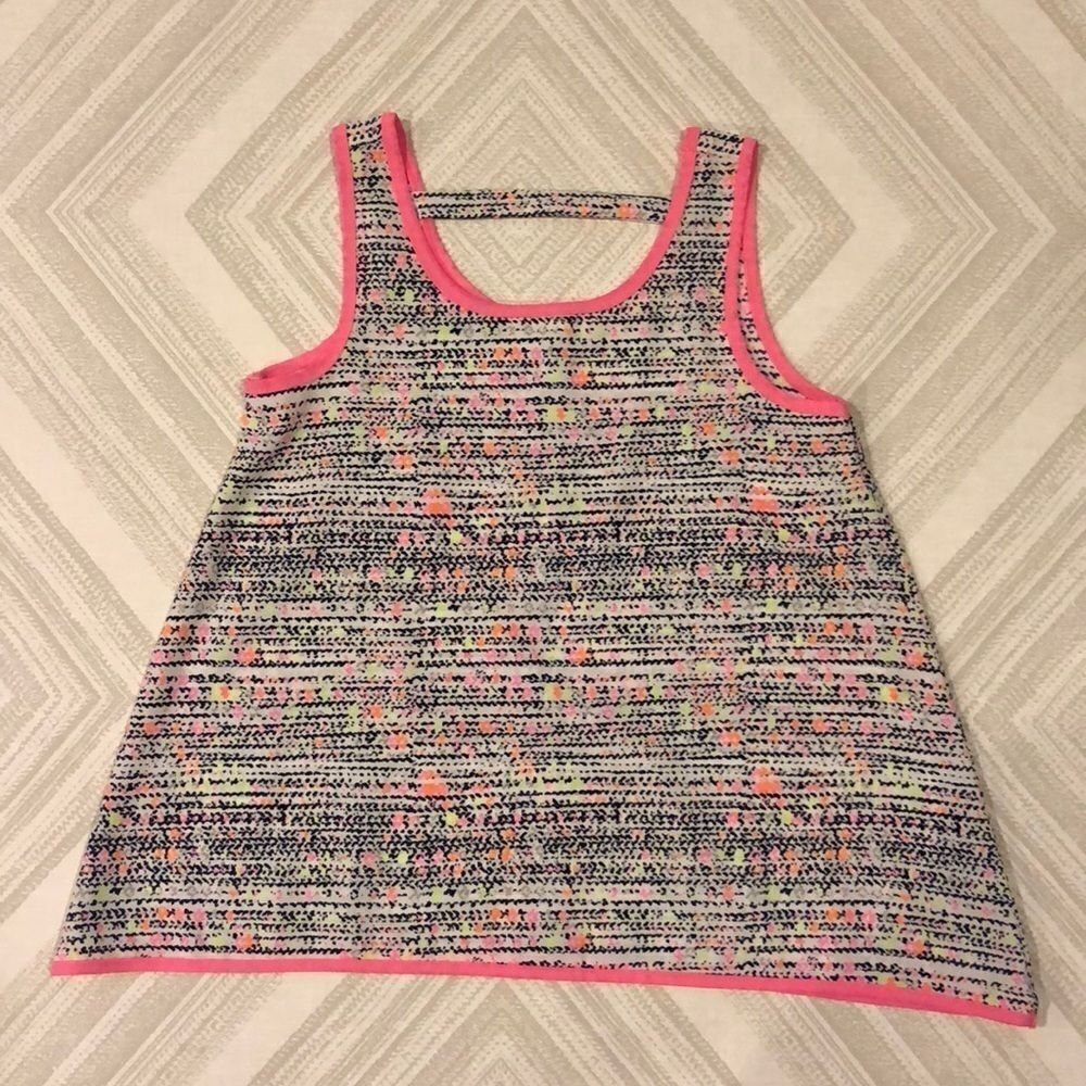 Monteau Girl’s Pink Trim Tank Top